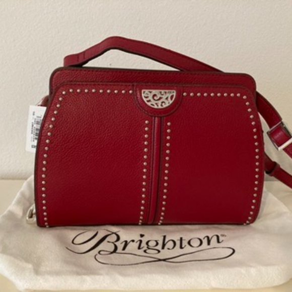 Brighton Bags Brighton Beckman Organizer Crossbody Bag Pretty Tough Red Leather H4387 Poshmark